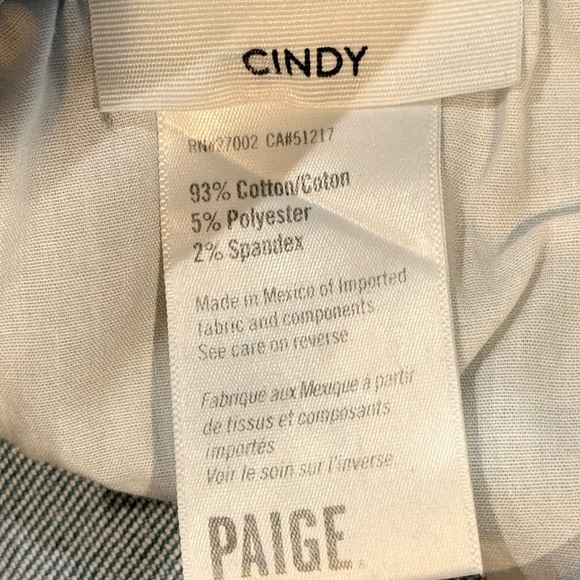 Women’s PAIGE Cindy Jean- Raw hem. Size 26 - Picture 6 of 7